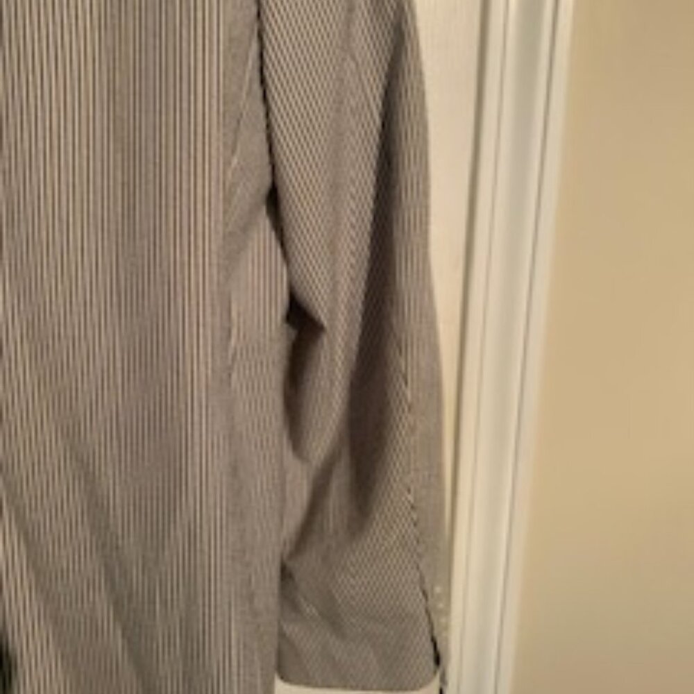 Mens Blu/Wht Seersucker Jacket - Picture 9 of 9